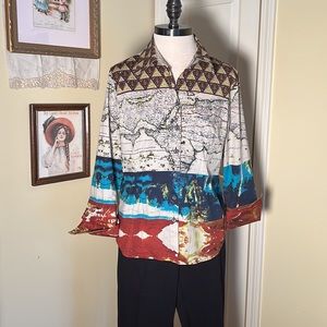 World 🌎 Map Blouse